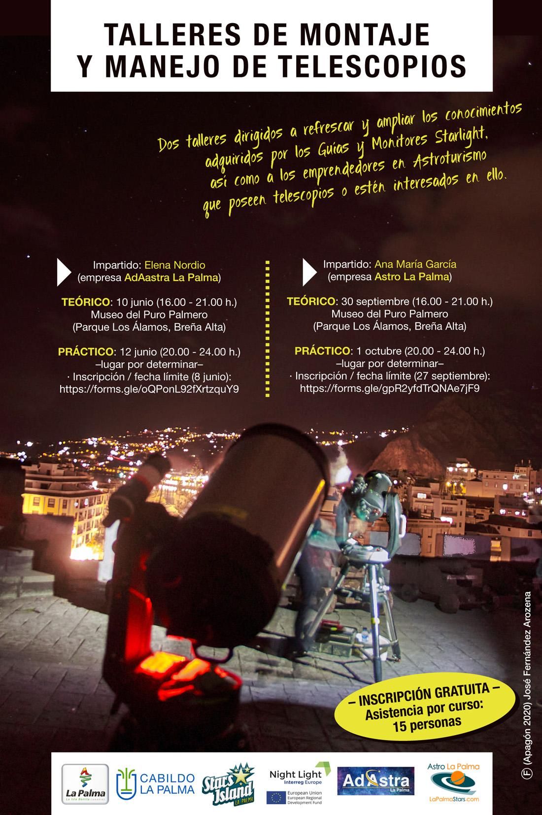 Cartel de los talleres.