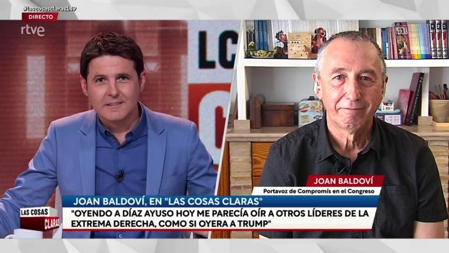 Joan Baldoví reivindica 'Las cosas claras' en directo: "Es un error que este programa desaparezca de la parrilla"