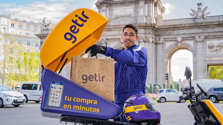 Archivo - Repartidor de Getir