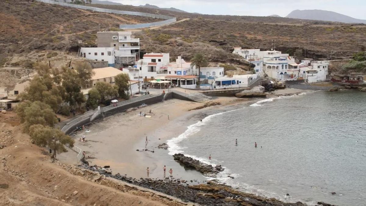 Panorámica del Puertito, con las obras de Cuna del Alma en la parte alta.