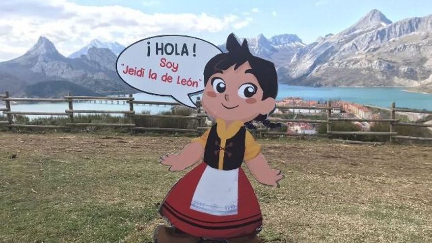 Jeidi, la de León, la guardiana del columpio, diseño de Carlos Puerta Reguera, TitoCÁ.