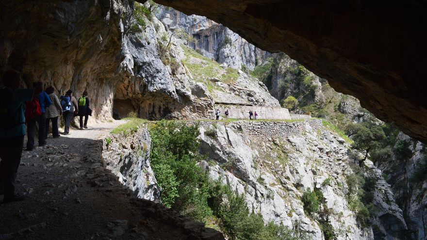 Galerías en la Ruta del Cares.