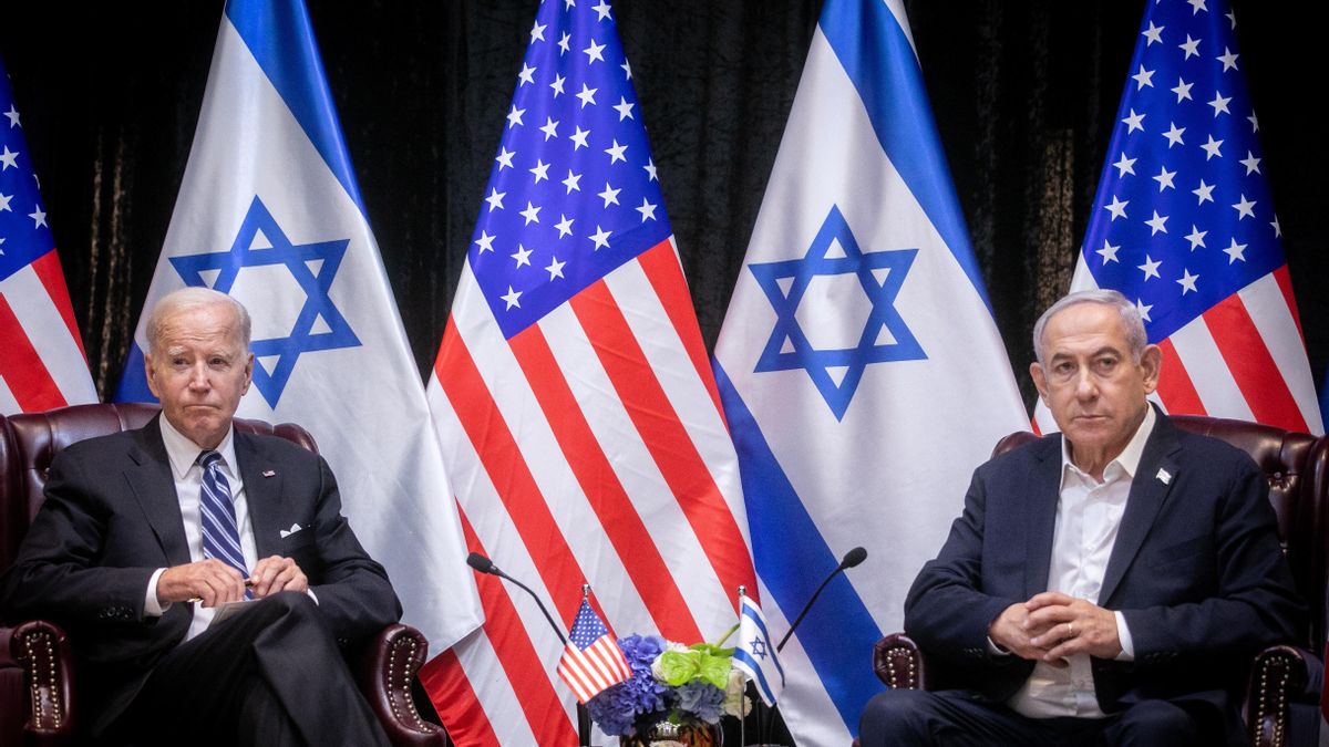 Foto de archivo del presidentete de EEUU, Joe Biden, y el primer ministro de Israel, Benjamin Netanyahu.