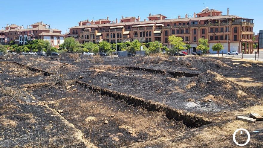 El fuego en el solar de la calle Teruel podría haber dañado los restos de un yacimiento omeya