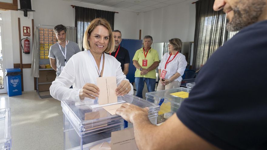 Candidata de Podemos a la Presidencia del Gobierno de Canarias, Noemí Santana