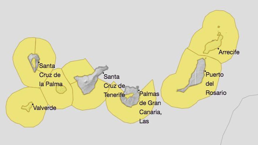 Avisos de riesgo por oleaje y viento este jueves y viernes en La Palma