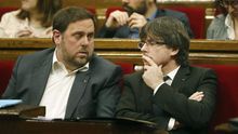 Oriol Junqueras y Carles Puigdemont