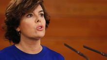 La vicepresidenta del Gobierno, Soraya Sáenz de Santamaría.