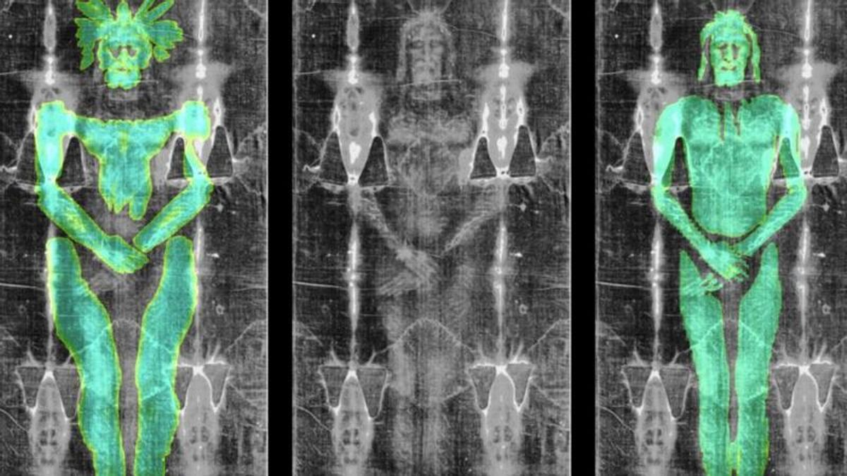 Al comparar la interacción de una tela virtual con modelos tridimensionales, Moraes descubrió que la imagen del Sudario encaja con la marca dejada por una superficie plana en relieve