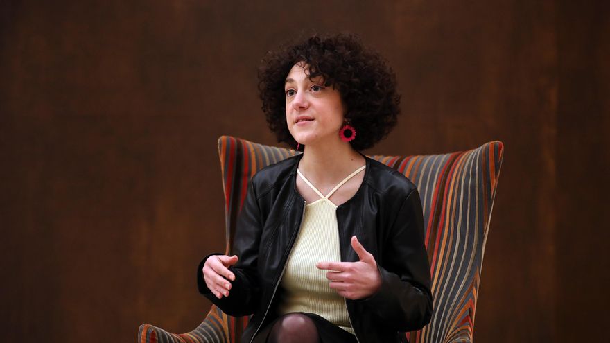 Aina Vidal, durante la entrevista con elDiario.es.