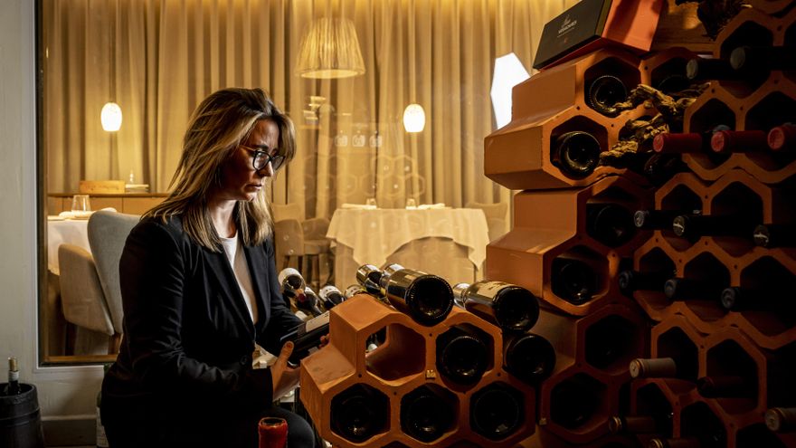 Cristina Díaz en su bodega