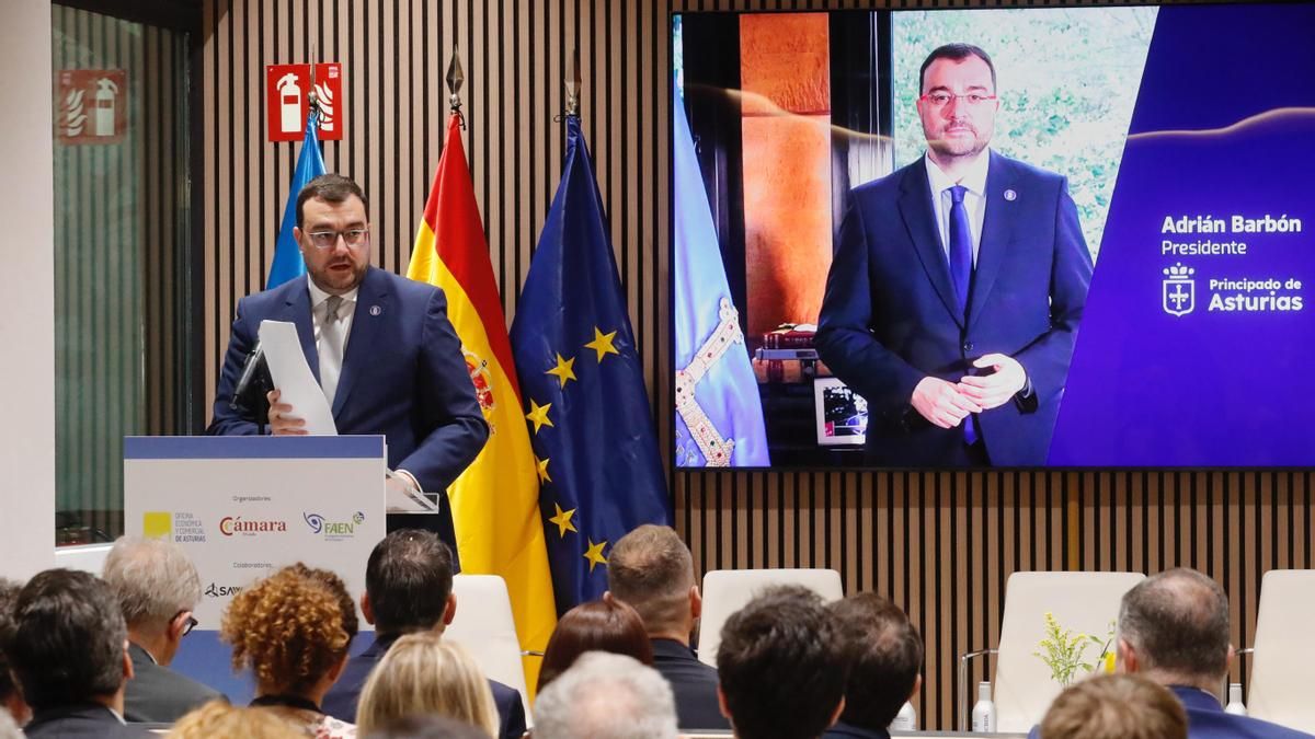 Barbón reivindica que Asturias ya es "una referencia nacional" en la industria de la eólica marina