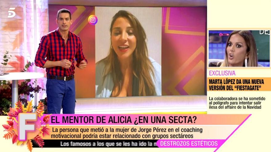 'Fiesta' analiza los mensajes de Alicia Peña, la mujer de Jorge Pérez