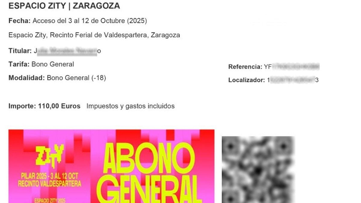 Entrada falsa para el Espacio City detectada por la Guardia Civil.