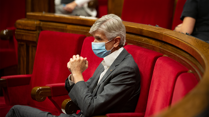 El conseller de Salud de la Generalitat, Josep Maria Argimón, durante una sesión plenaria en el Parlament de Catalunya, a 21 de julio de 2021, en Barcelona, Catalunya (España). Durante el Pleno, el conceller de Economía ha anunciado que el Govern recurrir