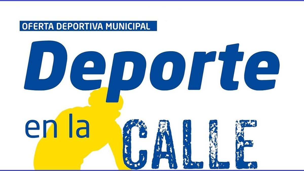 Cartel del programa Deporte en la calle