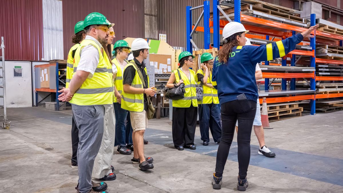 Un momento de la visita a las instalaciones de Iquord, en Avilés, dentro del proyecto Territorio Productivo.