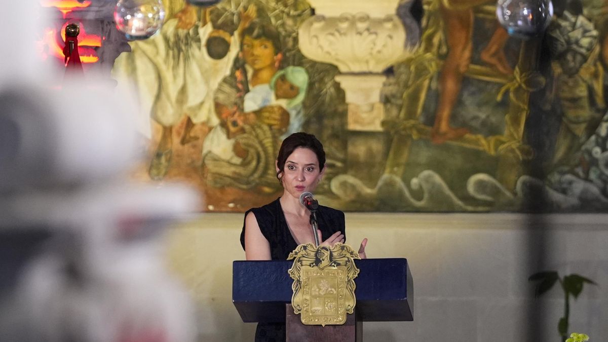 Isabel Díaz Ayuso, durante su visita a México este martes