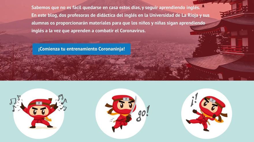 La web Coronaninjas de la UR supera las 2.000 visitas e incorpora nuevos materiales didácticos en inglés