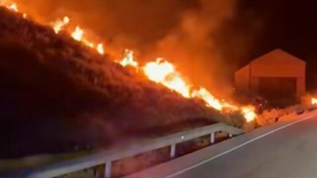 Imagen del incendio.
