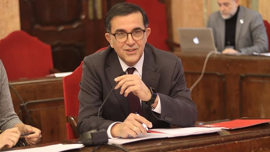 José Antonio Serrano, en el Ayuntamiento de Murcia