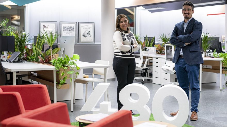 Carmen Ramos, directora general de Fama, y Alfredo R. Cebrián, consejero delegado de Cuatroochenta