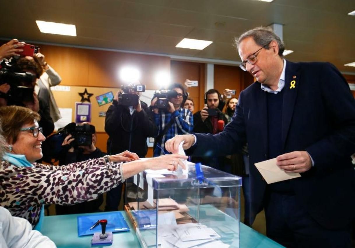 Torra dice que son elecciones "muy importantes para el futuro de Cataluña"
