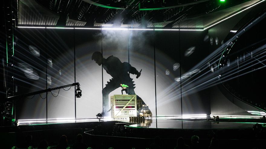 Käärijä en su primer ensayo en Eurovisión 2023