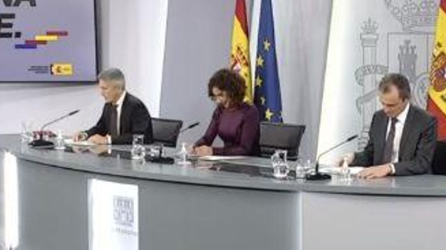 Rueda de prensa posterior al  Consejo de Ministros