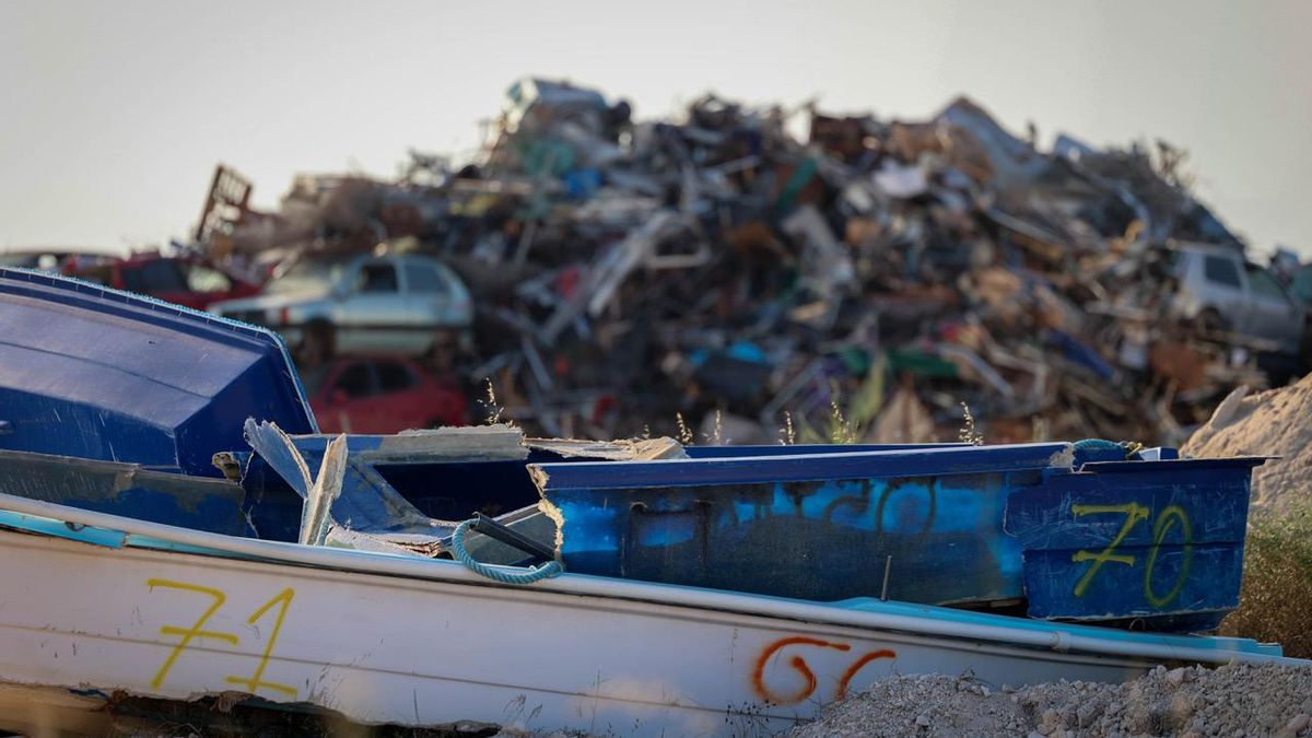 El cementerio náutico está en una de las zonas más recónditas de Formentera, lejos de todas las miradas.