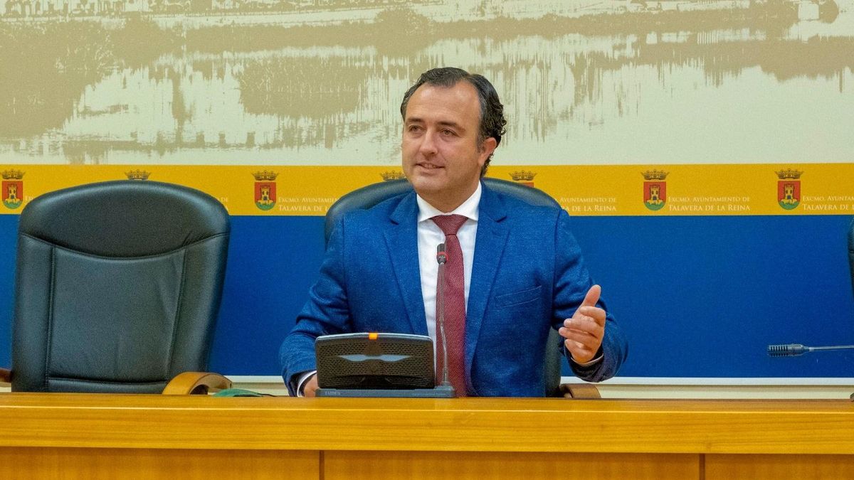 El portavoz del Grupo Municipal de Vox en el Ayuntamiento de Talavera de la Reina, David Moreno Ramos.