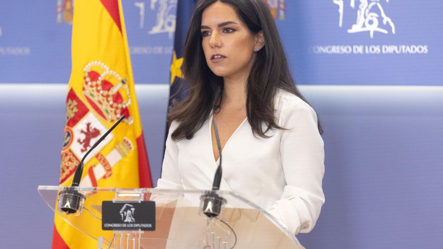 Archivo - La portavoz de VOX en el Congreso, Pepa Millán.