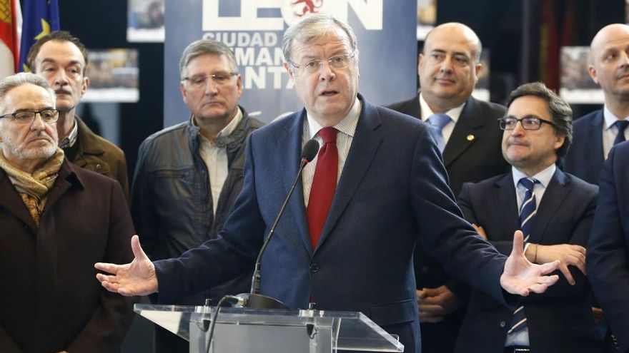 Carlos S. Campillo / ICAL El alcalde de León, Antonio Silván, presenta la nueva campaña de difusión de León en el Metro de Madrid