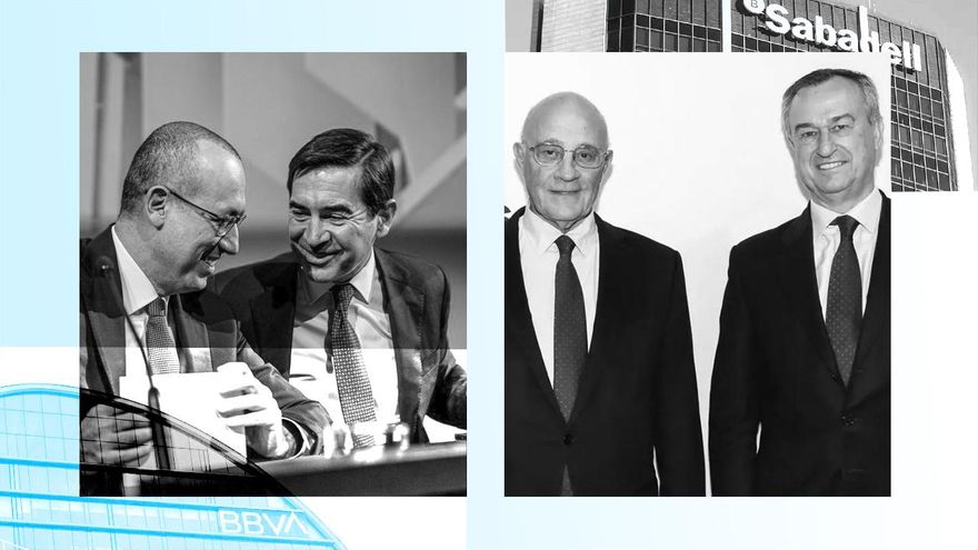 ¿Van a cobrar más o menos los máximos directivos de BBVA y Sabadell por el desenlace de la OPA?