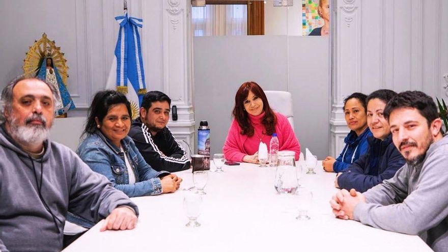 Cristina Kirchner se reunió con la UTEP con el foco puesto en la crisis social del gobierno de Milei