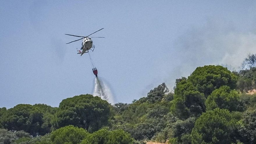 Las imágenes del incendio en la sierra de Córdoba provocado por un camión