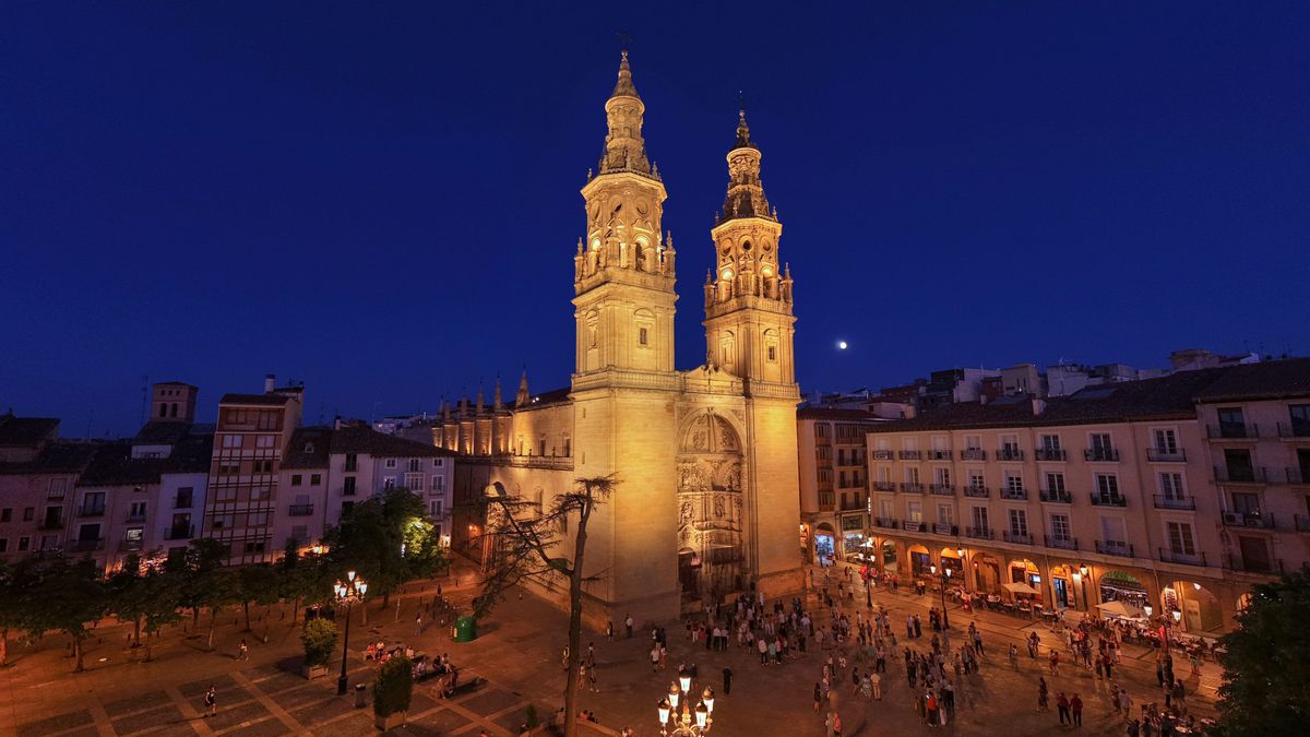 Nueva iluminación de la Concatedral La Redonda de Logroño