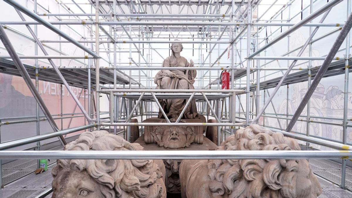 La restauración de Cibeles permitirá visitas guiadas en la fuente por primera vez: las entradas gratis salen este jueves