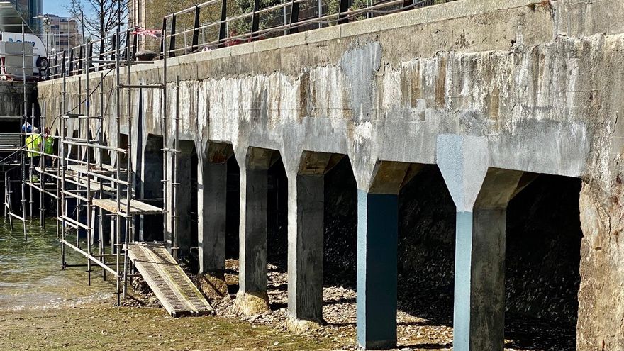El tramo del paseo marítimo en la zona del Muelle de Maura se reabrirá la primera semana de abril