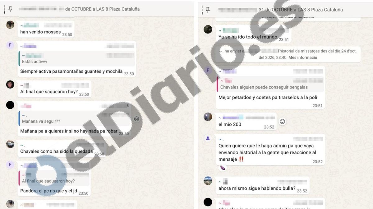 Detalle del grupo de WhatsApp