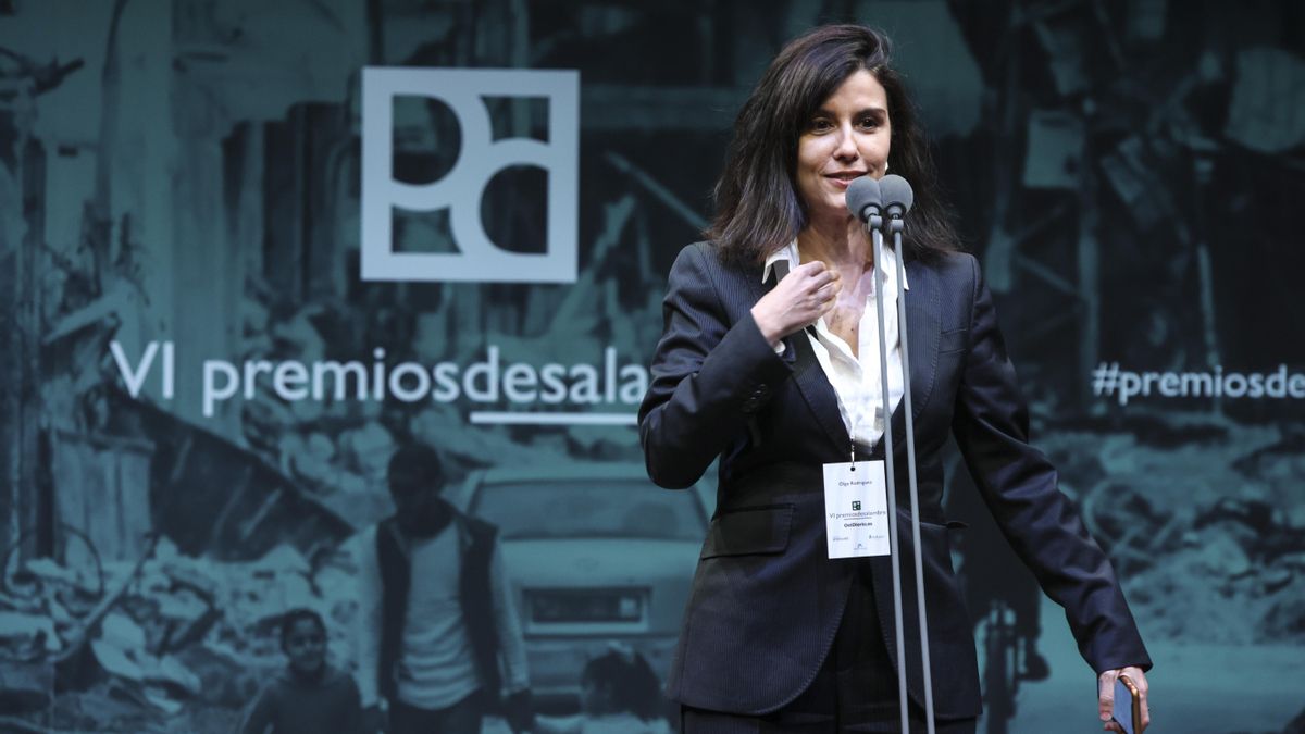 Olga Rodríguez, periodista especializada en información internacional, Oriente Medio y Derechos Humanos ganadora del premio a la perseverancia