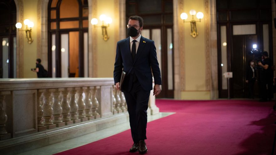El Parlament comienza el pleno que investirá a Aragonès (ERC) presidente del Govern