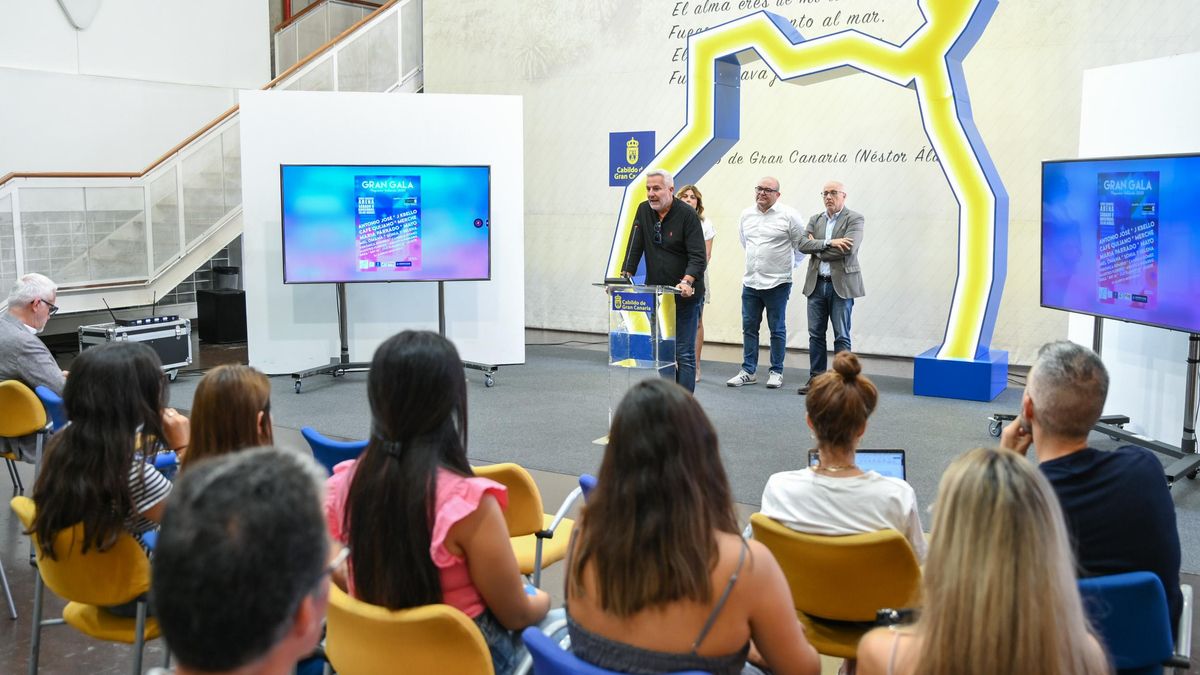 Acto de presentación en el Cabildo de Gran Canaria de la gala solidaria de Pequeño Valiente.