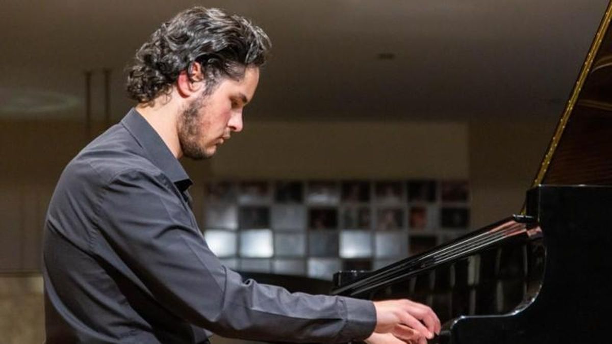 El pianista Darío Moscoso, este viernes en concierto en la Sala Eutherpe de León