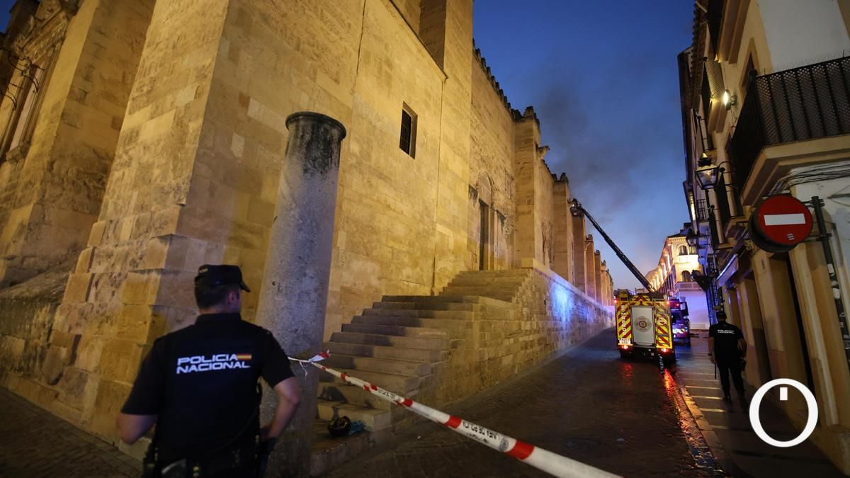 Incendio en la Mezquita-Catedral de Córdoba el 8 de agosto de 2025