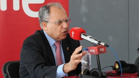 El presidente de La Gomera, Casimiro Curbelo (ASG), durante una intervención en RNE.