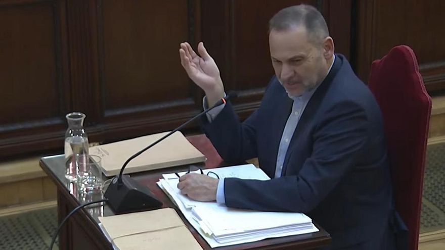 El exministro José Luis Ábalos durante su declaración a preguntas de la defensa de Koldo García.