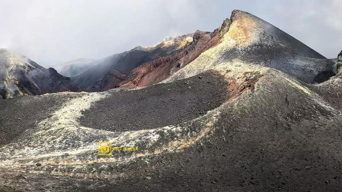 Cono actual de la última erupción en Cumbre Vieja. JOSÉ F. AROZENA