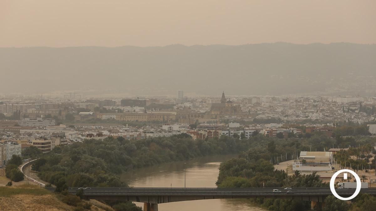 Humo de los incendios del norte de España llega a Córdoba