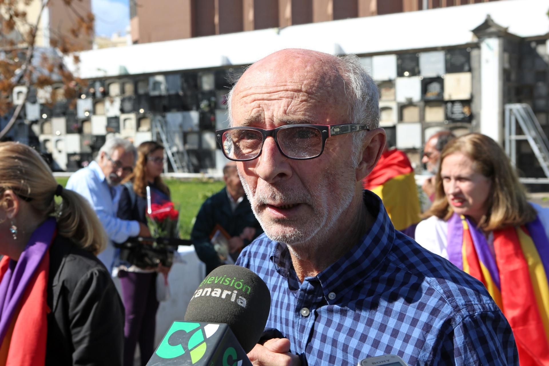 Enrique Caro Zamora, nieto de Andrés Zamora Zorraquino, fusilado en Talavera (ALEJANDRO RAMOS)